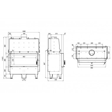 Камин длительного горения на 22 кВт