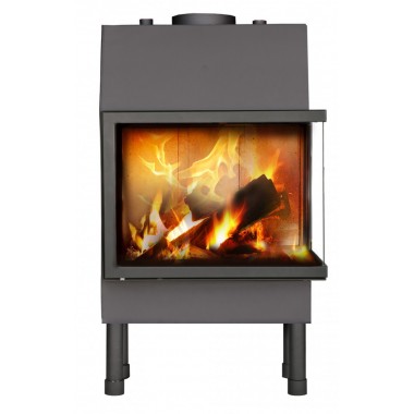 Камин с угловым стеклом на 14 kWt